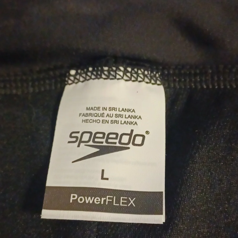 Speedo Women's Powerflex Eco Black Boyshort. Size L - Picture 7 of 14